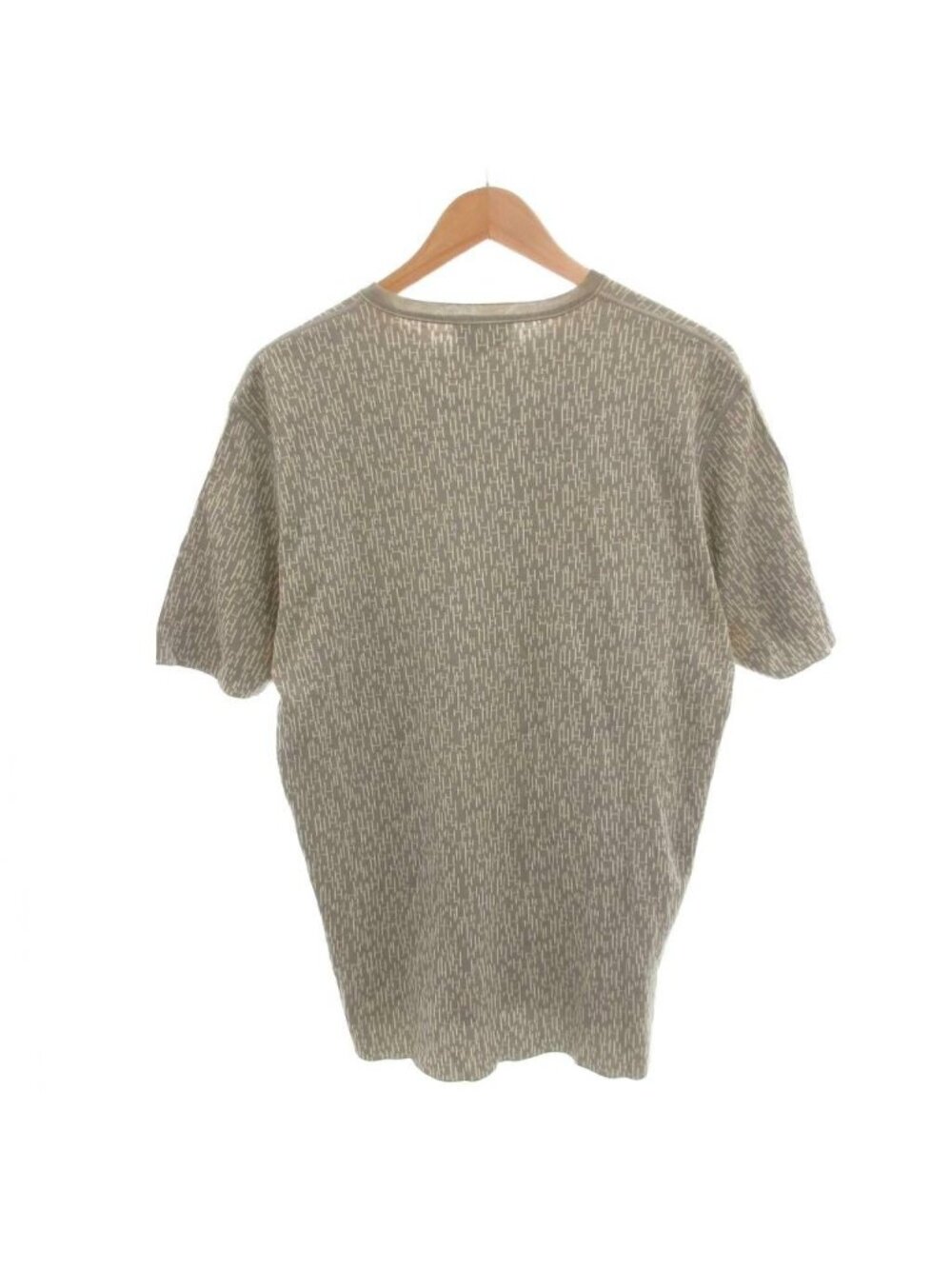 Hermes T-Shirt Stretch Knit Short Sleeve Star Mark Logo All Over - Picture 2 of 8